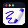 Overlay Notes icon — a browser window with a purple marker sketch